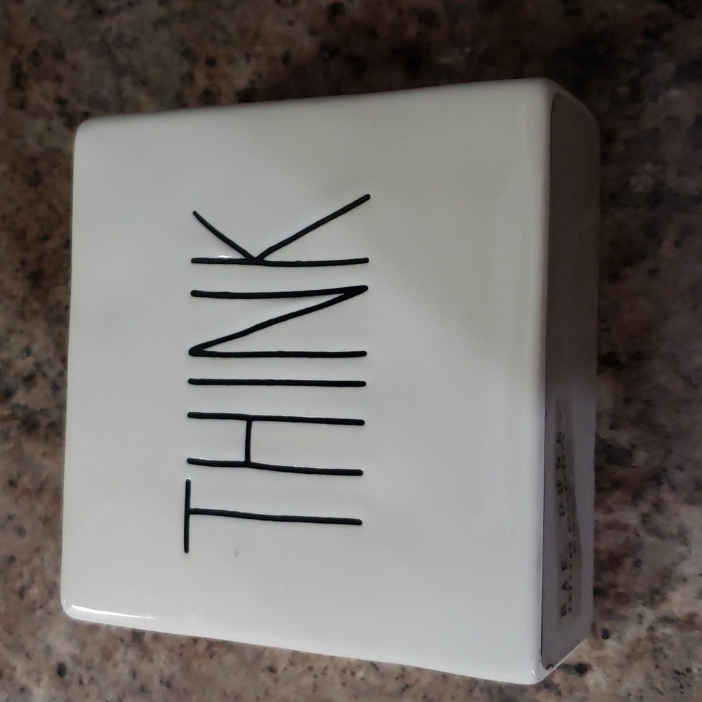 RAE DUNN CERAMIC BOX SIGN - Picture 4 of 5